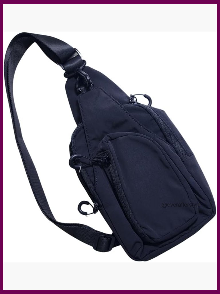 Sling Bag Crossbody Nylon Adjustable Strap Lightweight Travel Outdoor